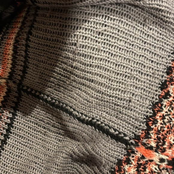 Vintage style oversized Sweater long sleeve acrylic open sweater Sz XS - Picture 12 of 14